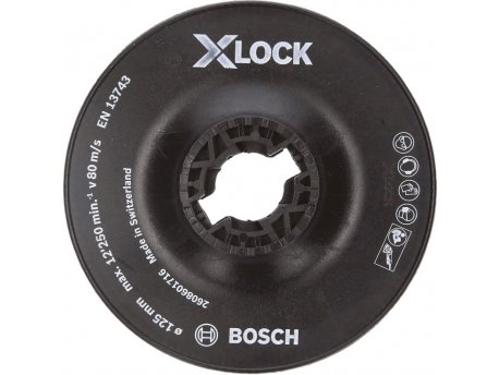 BOSCH X-LOCK potporni tanjir 125 mm, grub - 2608601716