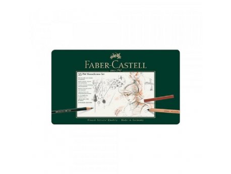 FABER-CASTELL Pitt Monochrome set za crtanje 1/33 112977