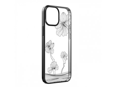 DEVIA Futrola Hard Case Crystal Flora za Iphone 13 Crna