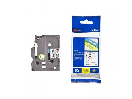Brother TZe-241 crna na belo 18mm
