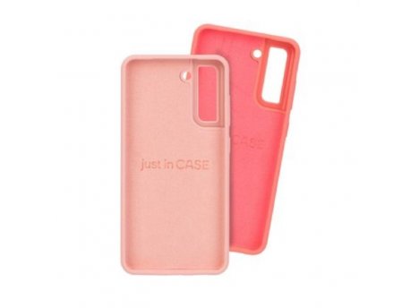SAMSUNG S21 FE PINK+PUDER-ROZE Silikon futrola 2in1