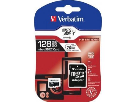 VERBATIM Micro SDXC 128GB adp (44085)