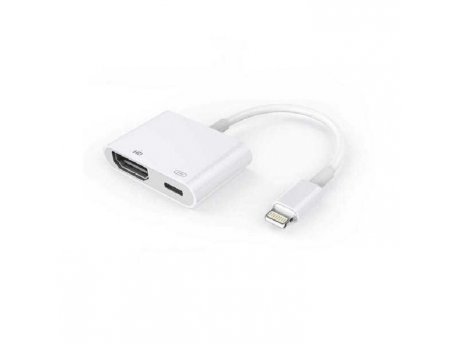 VELTEH HUB adapter 2u1 Lightning na HDMI PD L2H-130
