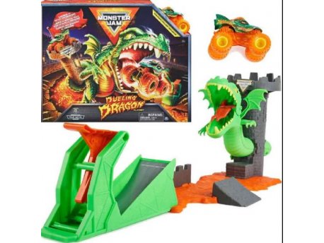 SPIN MASTER Monster jam DUELING DRAGON trkalište i vozilo