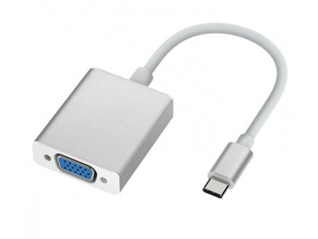 VELTEH Type C na VGA adapter aluminium TC2V-060