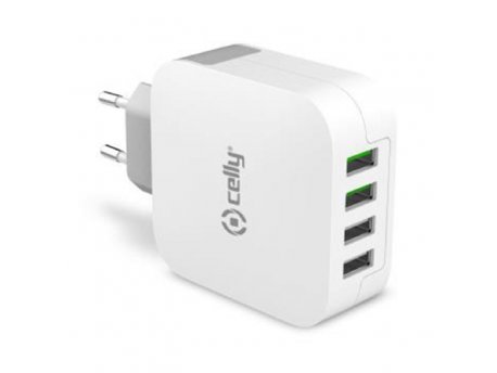 CELLY KUĆNI PUNJAČ 22.5W 4USB
