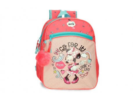 MINNIE Ranac 33 cm Koralna