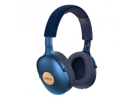 House of Marley Positive Vibration XL Bluetooth Over-Ear Headphones - Denim