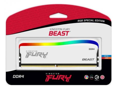 KINGSTON DIMM DDR4 8GB 3200MHz, Fury Beast RGB Special Edition (KF432C16BWA/8)