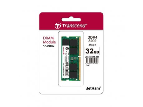 TRANSCEND SODIMM DDR4, 32GB, 3200MHz (JM3200HSE-32G)