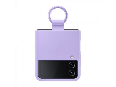 SAMSUNG Silikonska Maska Za Flip4 + Prsten,Lavanda