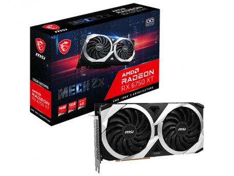 MSI AMD Radeon RX 6750 12GB 192bit RX 6750 XT MECH 2X 12G OC