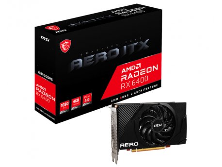 MSI AMD Radeon RX 6400 4GB 64bit RX 6400 AERO ITX 4G