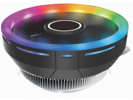 GEMBIRD CPU-HURACAN-ARGB-X110 LED UNI kuler 75W 124mm.Fan +/-1600rpm 26dBa LGA 775/115x/1200/AMD
