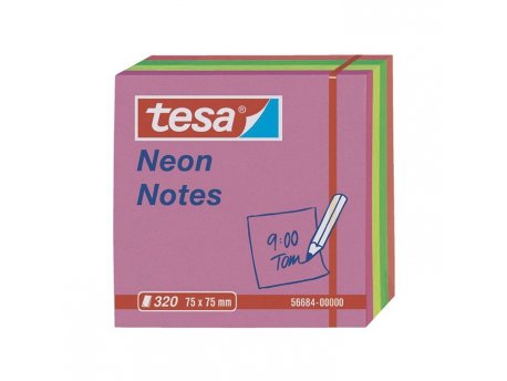 TESA Kocka samolepljiva  320 lis, 75x75mm neon