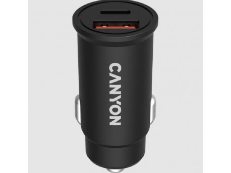 CANYON Auto punjač PD 30W/QC3.0 18W