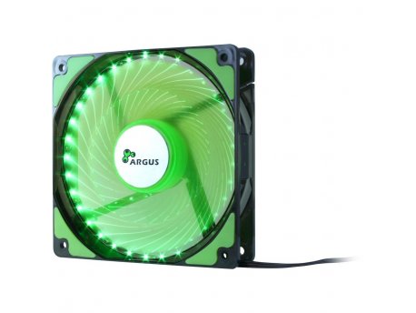 INTER TECH Argus L-12025 LED 120mm zeleni ventilator