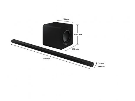 SAMSUNG Soundbar HW-S800B/EN/3.1.2/28W/crna