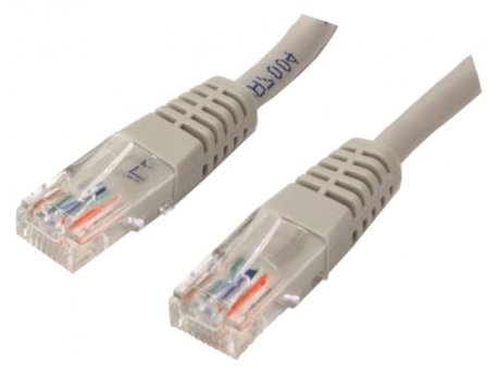 E-GREEN UTP patch kabl, Cat5e 15m sivi