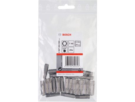BOSCH Bit odvrtača ekstra-tvrdi T40, 25 mm - 2607002500