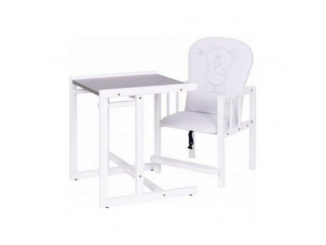DREWEX Drvena hranilica Bear and Butterfly, White