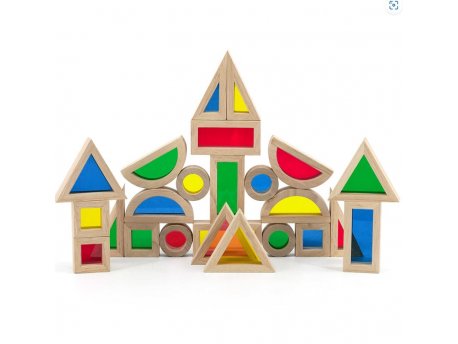 VIGA Drvena senzorna geometrijska tela igra