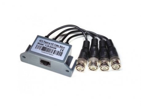 BRK X-Video Balun YJS-8304m HD na RJ45 sa kablom za prenos slike sa 4 kamere istovremeno