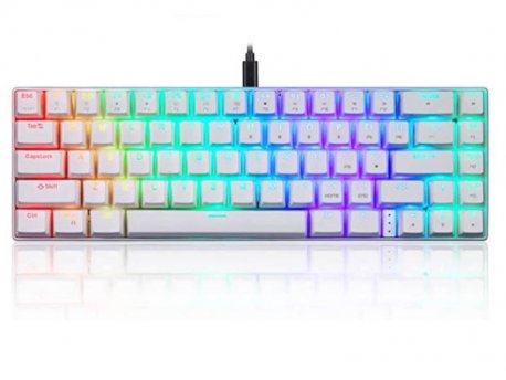 MOTOSPEED CK67 RGB mehanička tastatura bela - crveni prekidač