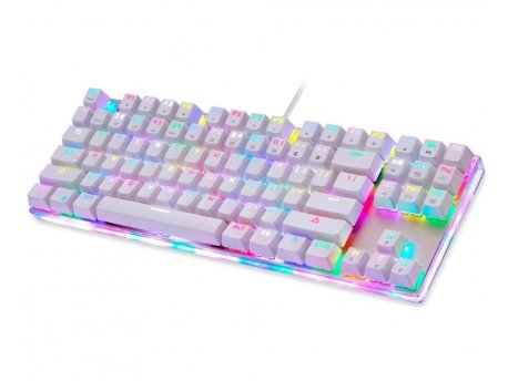 MOTOSPEED K87S bela mehanička tastatura crveni prekidač