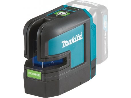 MAKITA SK106GDZ Laser sa ukrštenim linijama - zeleni, bez baterije i punjača