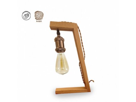 RUSTIK 148 Stona lampa 1XE27 Hrast