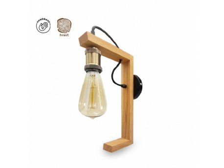 RUSTIK 145 Zidna lampa 1XE27 Hrast