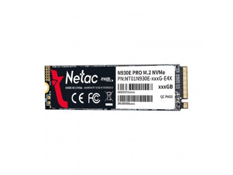 NETAC 256GB M.2 NVMe SSD, N930E Pro (NT01N930E-256G-E4X)