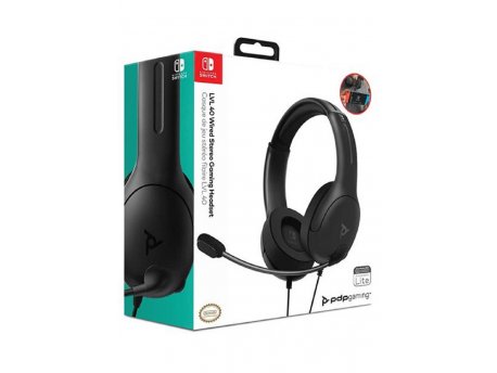PDP Nintendo Switch Wired Headset LVL40, Black