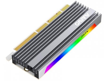 MAIWO Adapter M.2 NVMe na PCI-Express RGB Alu heatsink KT058
