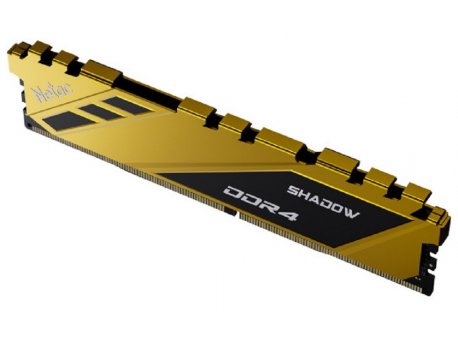 NETAC DIMM DDR4, 8GB, 3200MHz, Shadow C16 Yellow (NTSDD4P32SP-08Y)