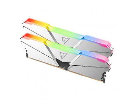 NETAC DIMM DDR4, 16GB (2x8GB), 3600MHz, Shadow RGB C18 Silver (NTSRD4P36DP-16SC)