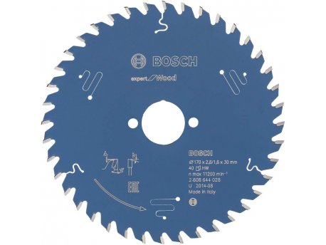 BOSCH List kružne testere Expert for Wood 170 x 30 x 2,6 mm, 40 - 2608644028