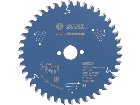 BOSCH List kružne testere Expert for Aluminium 150 x 20 x 2,6 mm, 42 - 2608644093