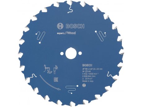 BOSCH List kružne testere Expert for Wood 190 x 20 x 2,6 mm, 24 - 2608644044
