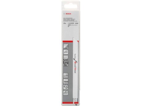 BOSCH List univerzalne testere S 1122 VF Flexible for Wood and Metal - pakovanje 25 komada - 2608657559