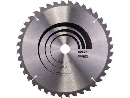 BOSCH List kružne testere Optiline Wood 305 x 30 x 2,5 mm, 40 - 2608640440