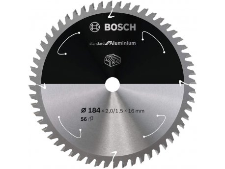 BOSCH Standard for Aluminium list kružne testere za akumulatorske testere 184x2,0x16 T56  2608837767