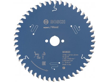 BOSCH List kružne testere Expert for Wood 165 x 20 x 2,6 mm, 48 - 2608644024