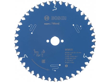 BOSCH List kružne testere Expert for Wood 184 x 20 x 2,6 mm, 40 - 2608644039