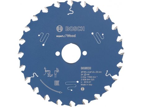 BOSCH List kružne testere Expert for Wood 165 x 30 x 2,6 mm, 24 - 2608644025