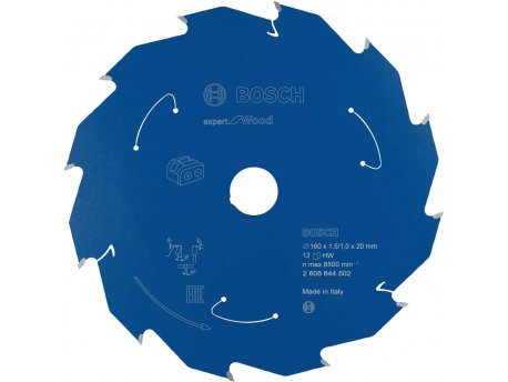 BOSCH Expert for Wood list kružne testere za akumulatorske testere 160x1,5x20 T12