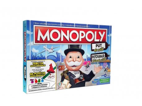 HASBRO Monopol put oko sveta