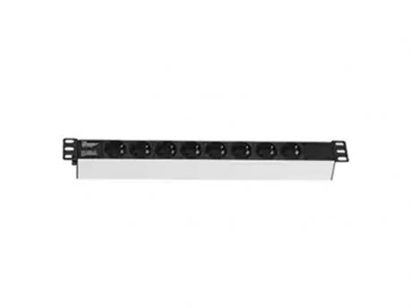MIRSAN 220V razvodni PDU panel 19/1U sa 6 utičnih mesta,prekidač,prenaponska zaštita,kabl 1.8m Mirsan