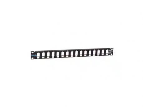 MIRSAN Patch panel 19/1U sa 16 slotova ,bez modula RAL9005 Mirsan MR.19P16P1U.01